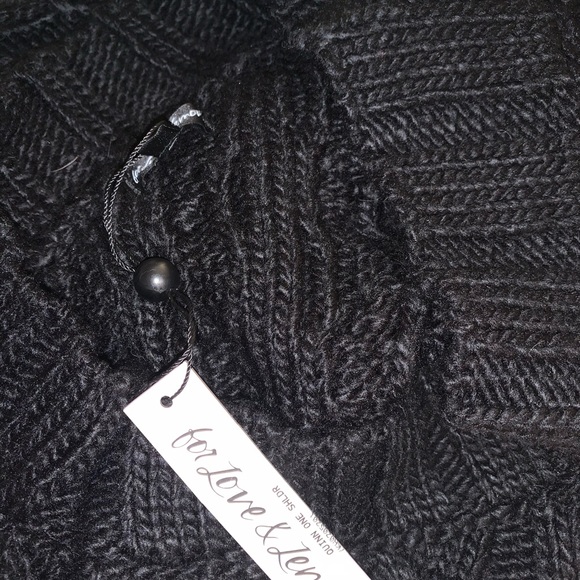 For love and lemons One sleeve black sweater (NWT) - Picture 3 of 3